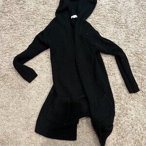 Love + Joy Size S Black Cardigan Long Knit
